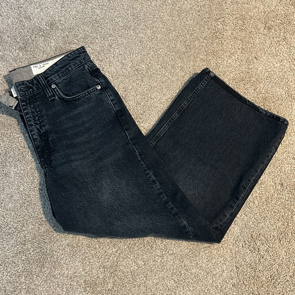 Rag & Bone Andi High-Rise Ankle Wide Leg Denim Jeans Size 27 - Picture 9 of 16